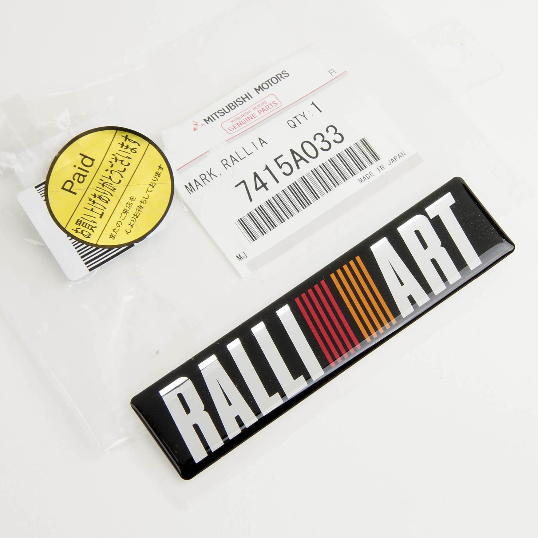 Amazon.com: Genuine Mitsubishi Motors Ralliart Emblem 108x26mm